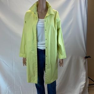 NWT Eileen Fisher Wind Jacket SZ S lined 100% Cotton Color is Lemong Laginlook